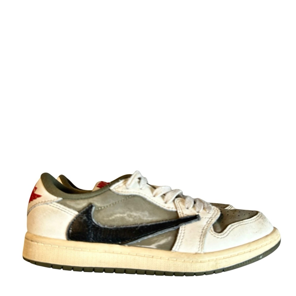 Jordan 1 Low Travis Scott Medium Olive KIDS Size 2Y 50S342-200 Sneakers Nike
